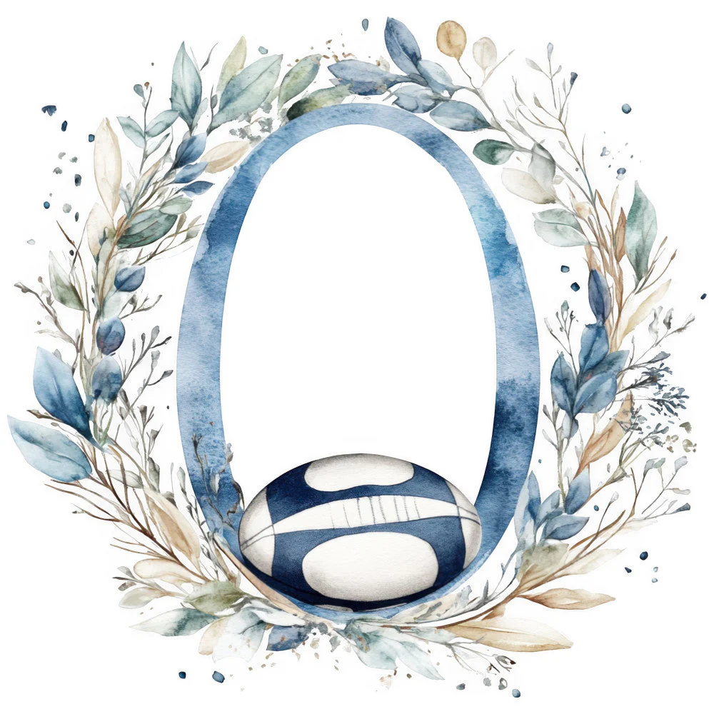 Watercolor Rugby Fabric Panel 3