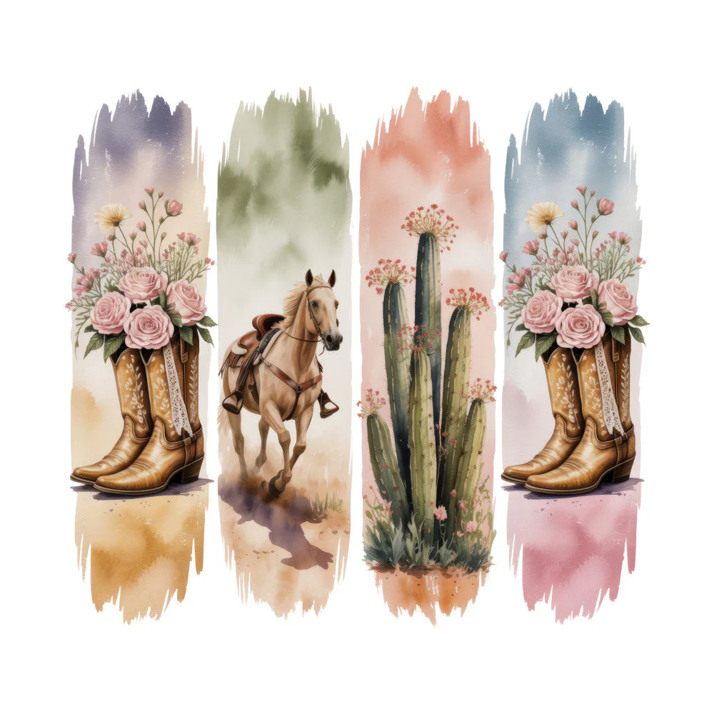 Western Brushstroke Fabric Panel 10