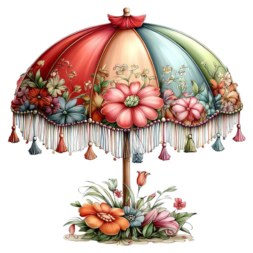 Whimsical Summer Fabric Panel 34