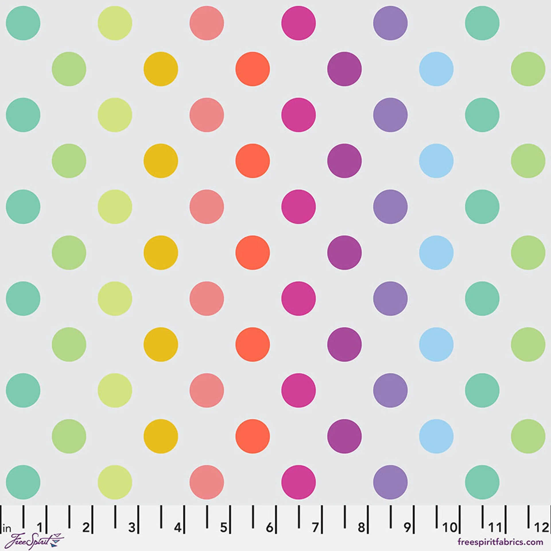 Whisper Disco Poms True Colors 43/44" Cotton Fabric Per Yard