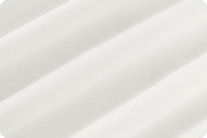 White Cuddle 3 58/60" Solid Minky Fabric Per Yard - Image 3