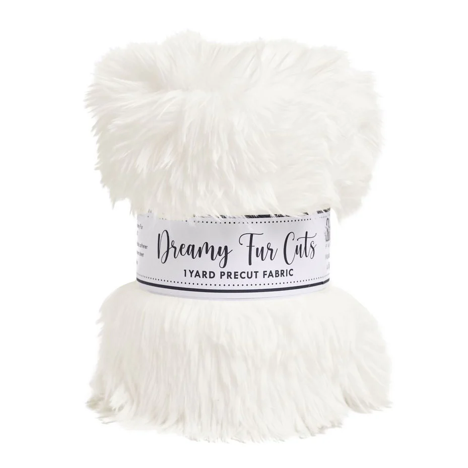 White Dreamy Fur 1 Yard Cuts 58/60"