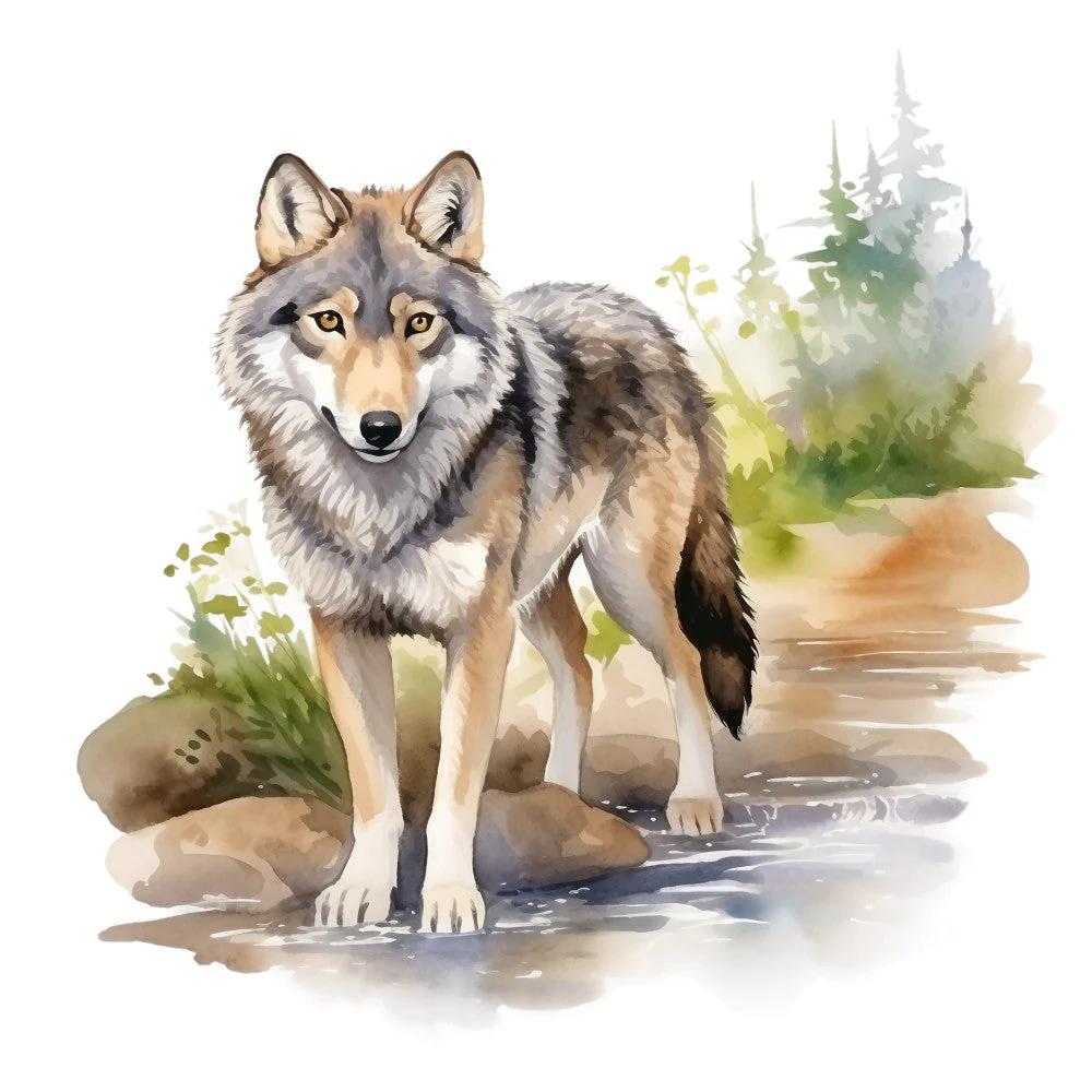 Wild Wolfs Fabric Panel 21