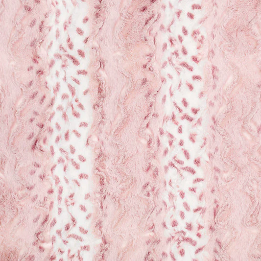Luxe Cuddle Wild Lynx Wildrose 58" - 60" Fabric per yard - Image 2