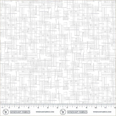 Winding Road Map White Grey Cotton 44"/45" Fabric Per Yard
