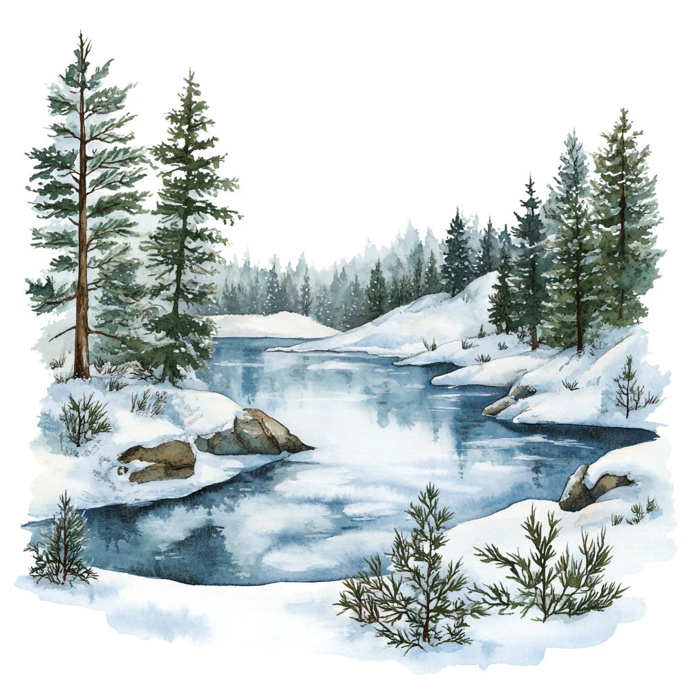 Winter Scotland Fabric Panel 21
