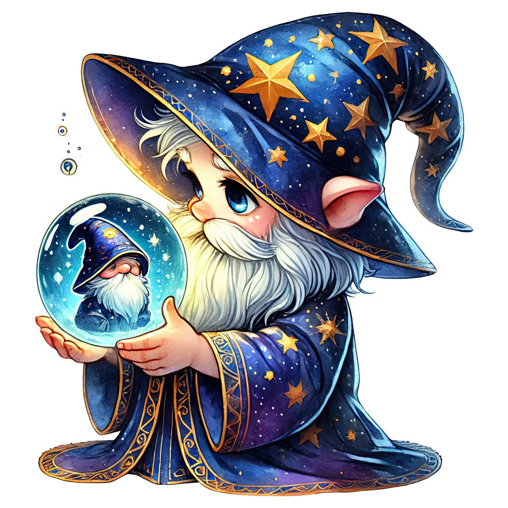 Wizard Gnomes Fabric Panel 2