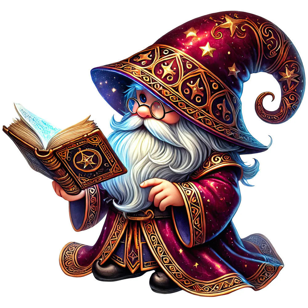 Wizard Gnomes Fabric Panel 7