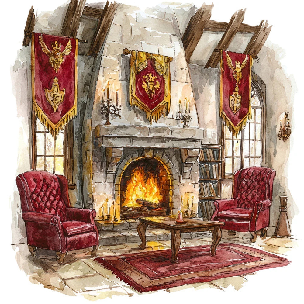 Wizard School Fabric Panel 43