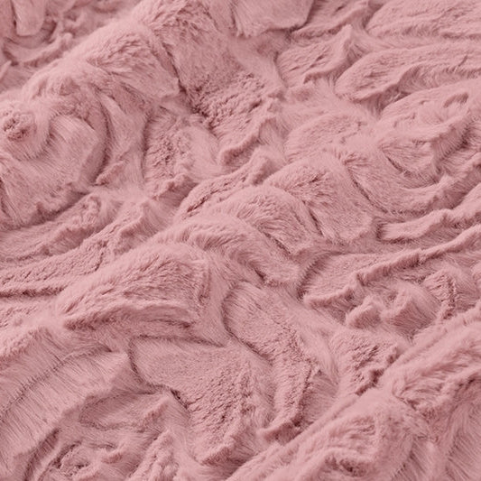 Luxe Cuddle Demi Rose Woodrose 58" - 60" Fabric per yard - Image 3