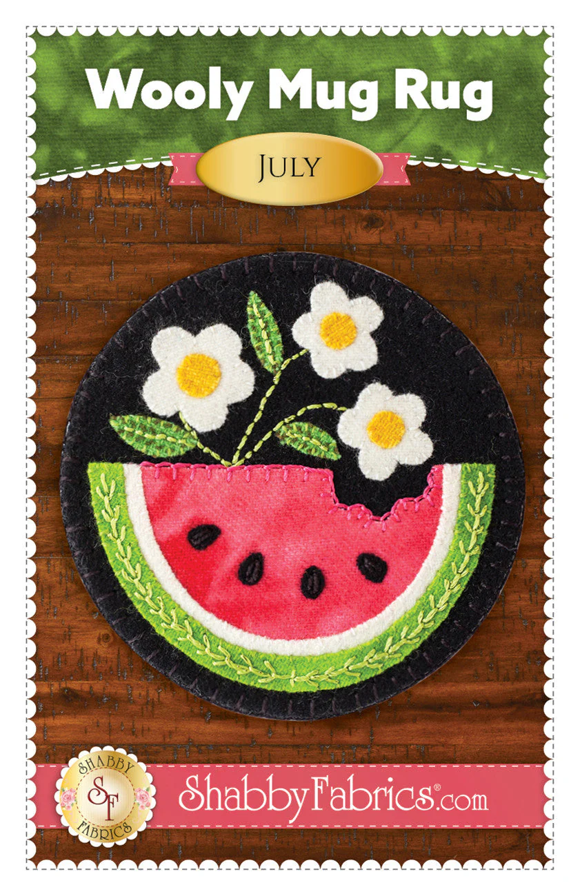 Wooly Mug Rug July