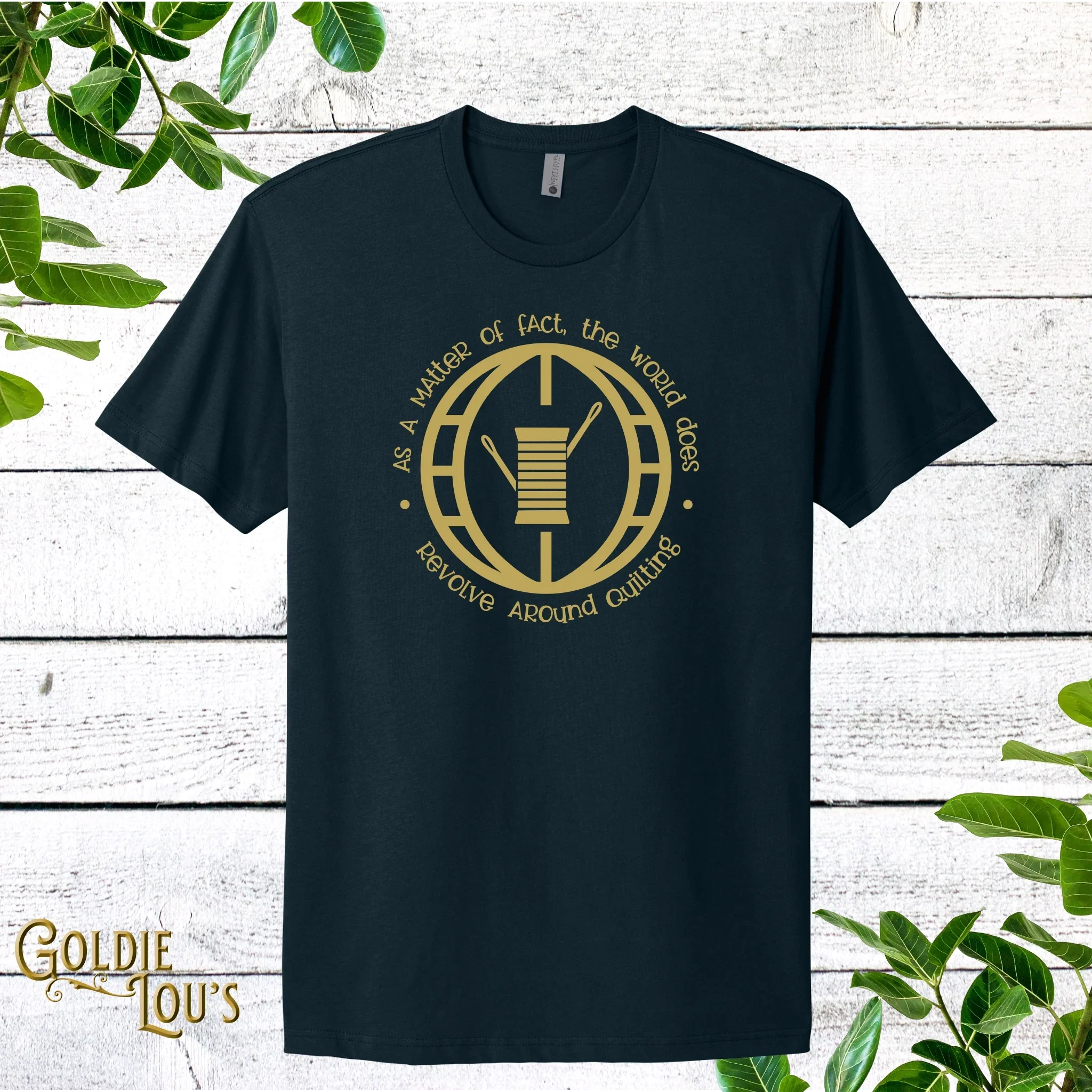 World Revolves Around Quilting T-shirt