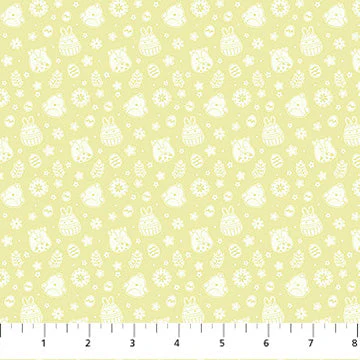 Yellow Tossed Springtime Squishmallows Cotton 44"/45" Fabric Per Yard